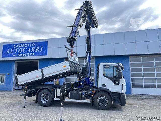 Camion benne et grue IVECO EUROCARGO ML180E28 — 4x2