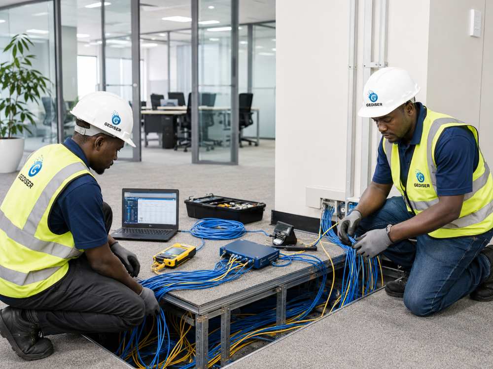 Installation de la fibre optique et du réseau intranet à l&rsquo;ANOR Yaoundé