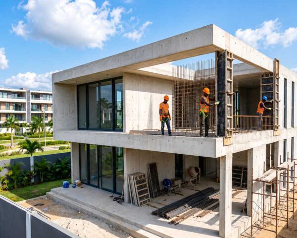 Construction de la villa du Crédit Foncier pour la DGA à Ebolowa