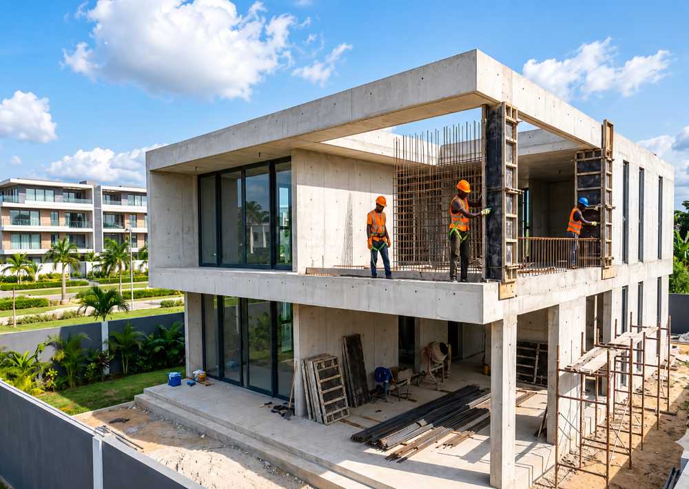 Construction de la villa du Crédit Foncier pour la DGA à Ebolowa